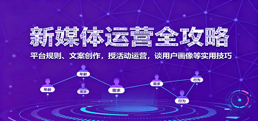 新媒体运营全攻略：平台规则、文案创作，授活动运营，谈用户画像等实用技巧-K6源码网