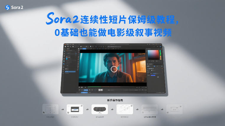 Sora2连续性短片保姆级教程，0基础也能做电影级叙事视频-K6源码网