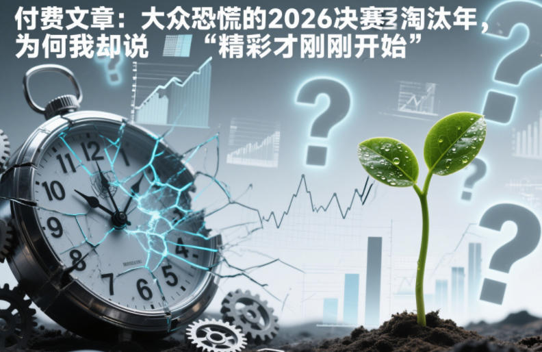 付费文章：大众恐慌的2026决赛淘汰年，为何我却说“精彩才刚刚开始”？-K6源码网