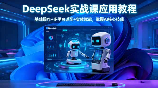 （16391期）DeepSeek实战课应用教程、基础操作+多平台适配+实体赋能，掌握AI核心技能-K6源码网