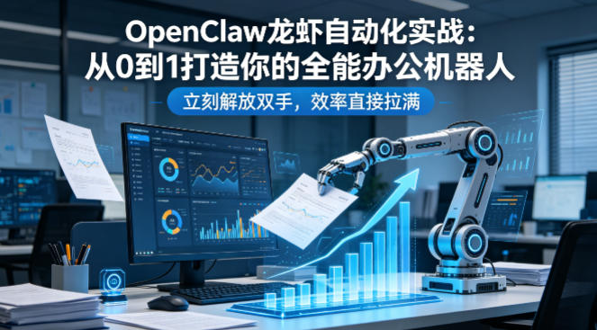 OpenClaw龙虾自动化实战:从0到1打造你的全能办公机器人,立刻解放双手,效率直接拉满-K6源码网