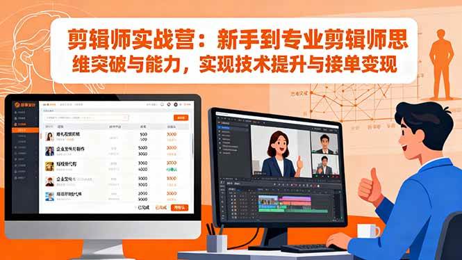(16347期)剪辑师实战营:新手到专业剪辑师思维突破与能力,实现技术提升与接单变现-K6源码网