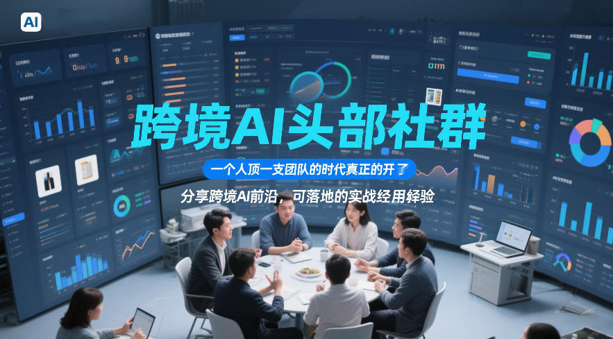 跨境AI头部社群，一个人顶一支团队的时代真正的开始了，分享跨境AI前沿，可落地的实战经验（更新5月23日）-K6源码网