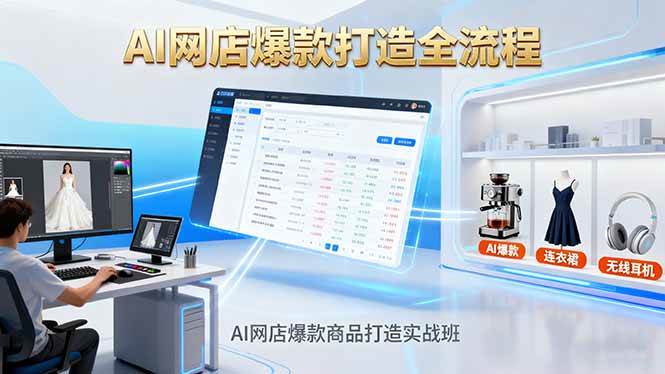 (16326期)AI网店爆款商品打造实战班:AI技术实现商品图智能处理,快速搭建AI网店-K6源码网