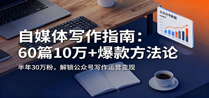 自媒体写作指南：60篇10万+爆款方法论，半年30万粉，解锁公众号写作运营变现-K6源码网
