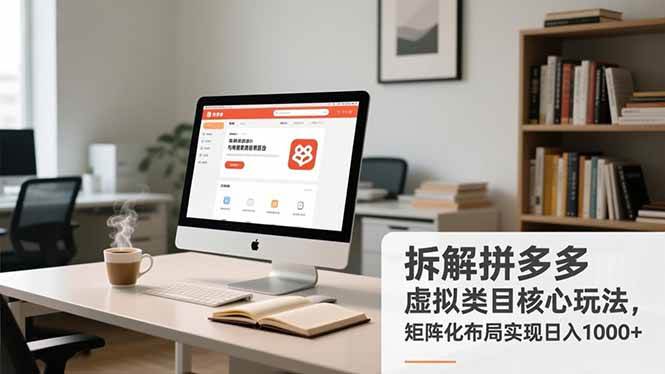 （16906期）拆解拼多多虚拟类目核心玩法，矩阵化布局实现日入1000+-K6源码网