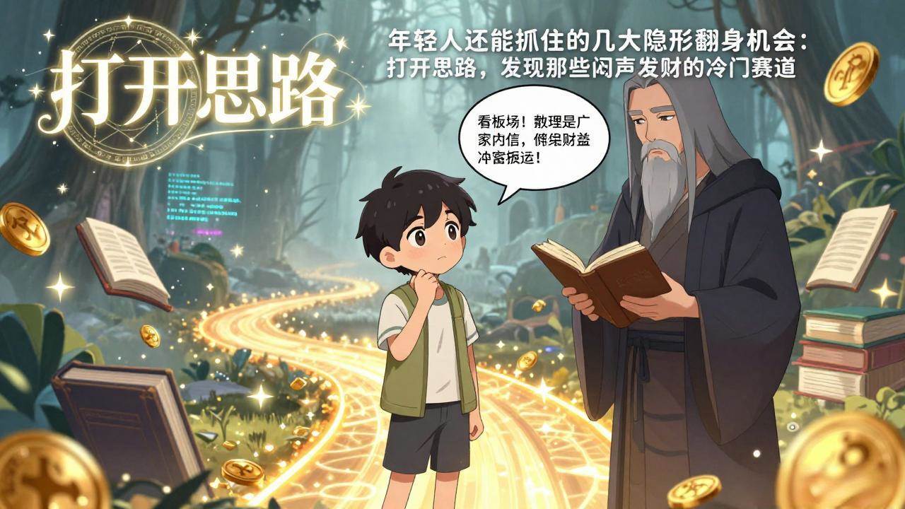 (17471期)付费文1+2:年轻人还能抓住的几大隐形翻身机会:打开思路,发现那些闷声发财的冷门赛道-K6源码网