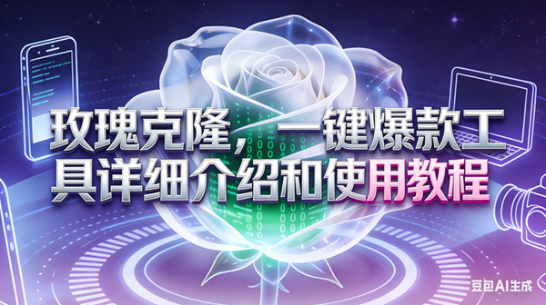 （17407期）玫瑰克隆工具，ai鲁大魔，自媒体必备神器，一键爆款神器，详细教程。-K6源码网