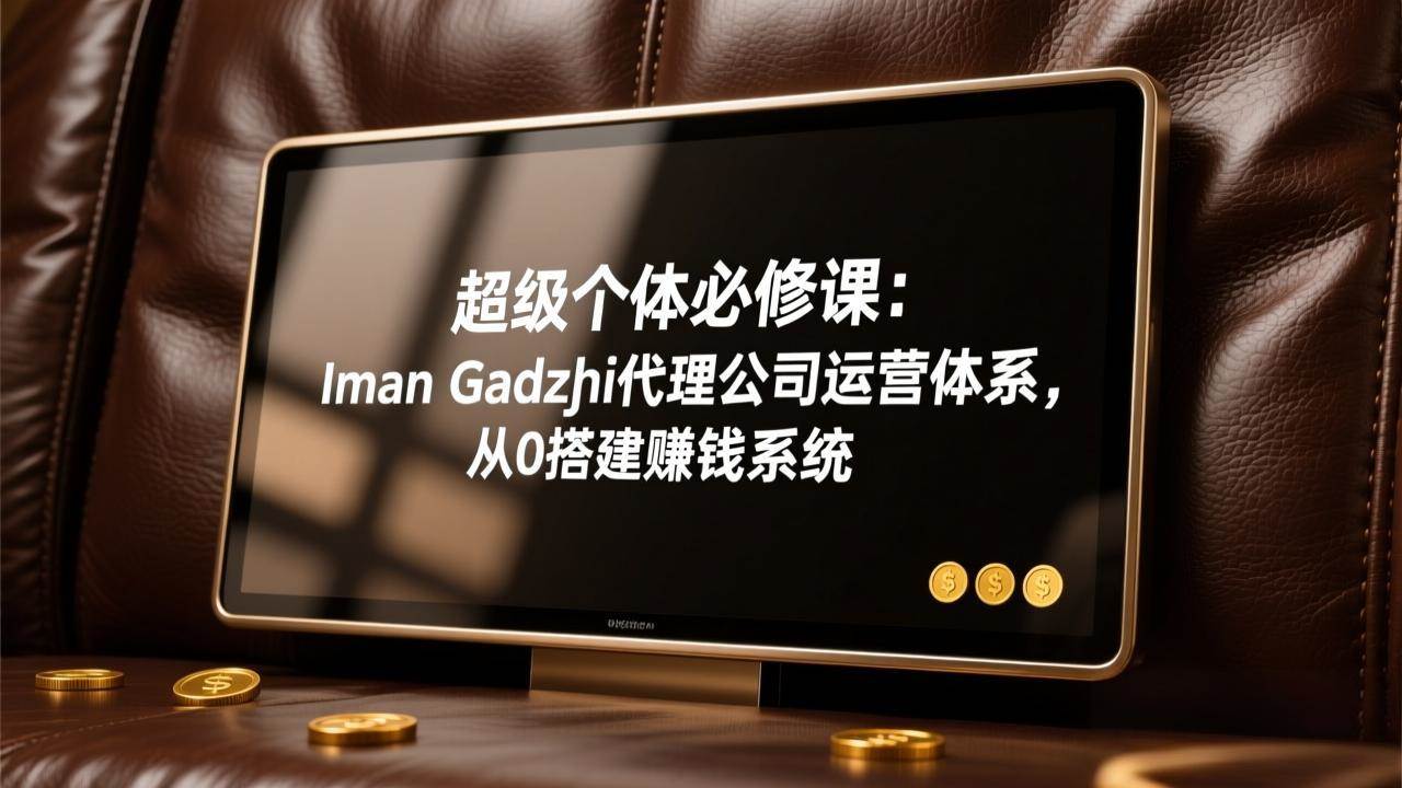 （17525期）超级个体必修课：Iman Gadzhi代理公司运营体系，从0搭建赚钱系统-K6源码网