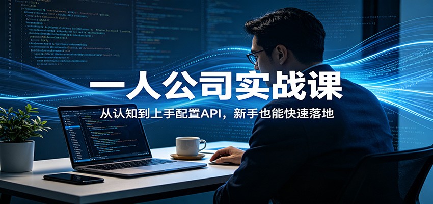 一人公司实战课：从认知到上手配置API，新手也能快速落地-K6源码网