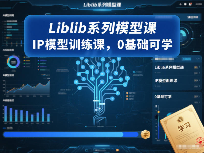 Liblib系列模型课，IP模型训练课，0基础可学-K6源码网