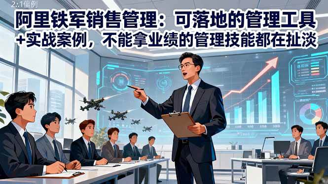 (16436期)阿里铁军销售管理:可落地的管理工具+实战案例,不能拿业绩的管理都在扯淡-K6源码网