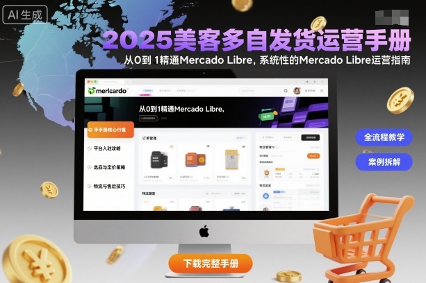 2025美客多自发货运营手册:从0到1精通Mercado Libre,系统性的Mercado Libre运营指南-K6源码网