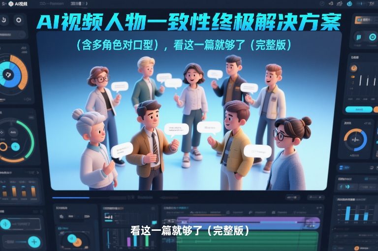 AI视频人物一致性终极解决方案（含多角色对口型），看这一篇就够了（完整版）-K6源码网