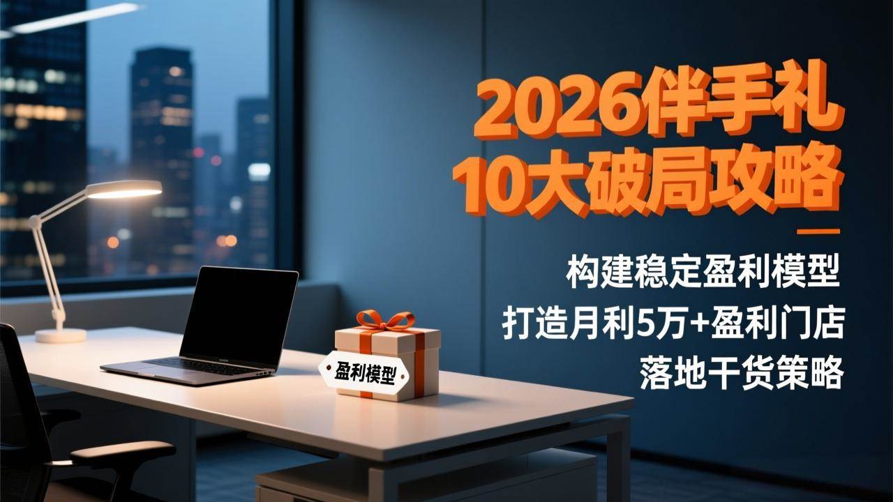 (17191期)2026伴手礼10大破局攻略:构建稳定盈利模型,打造月利5万+盈利门店,落地干货策略-K6源码网
