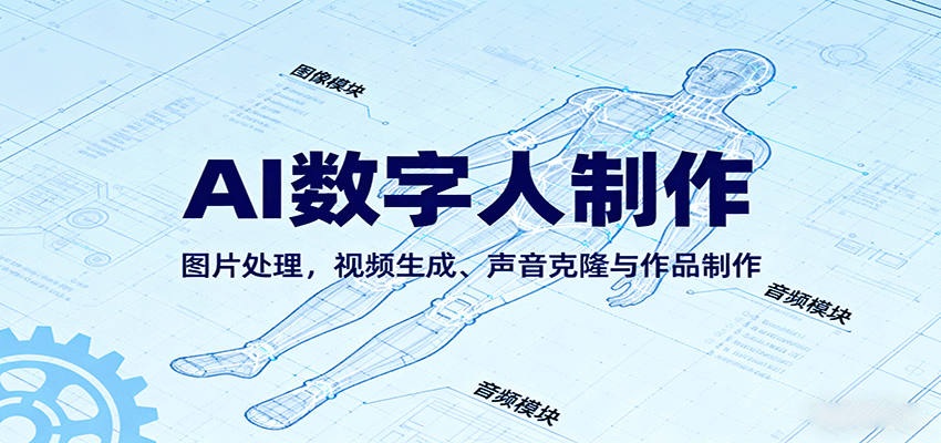 AI永生数字人制作教程:图片处理,视频生成、声音克隆与作品制作-K6源码网