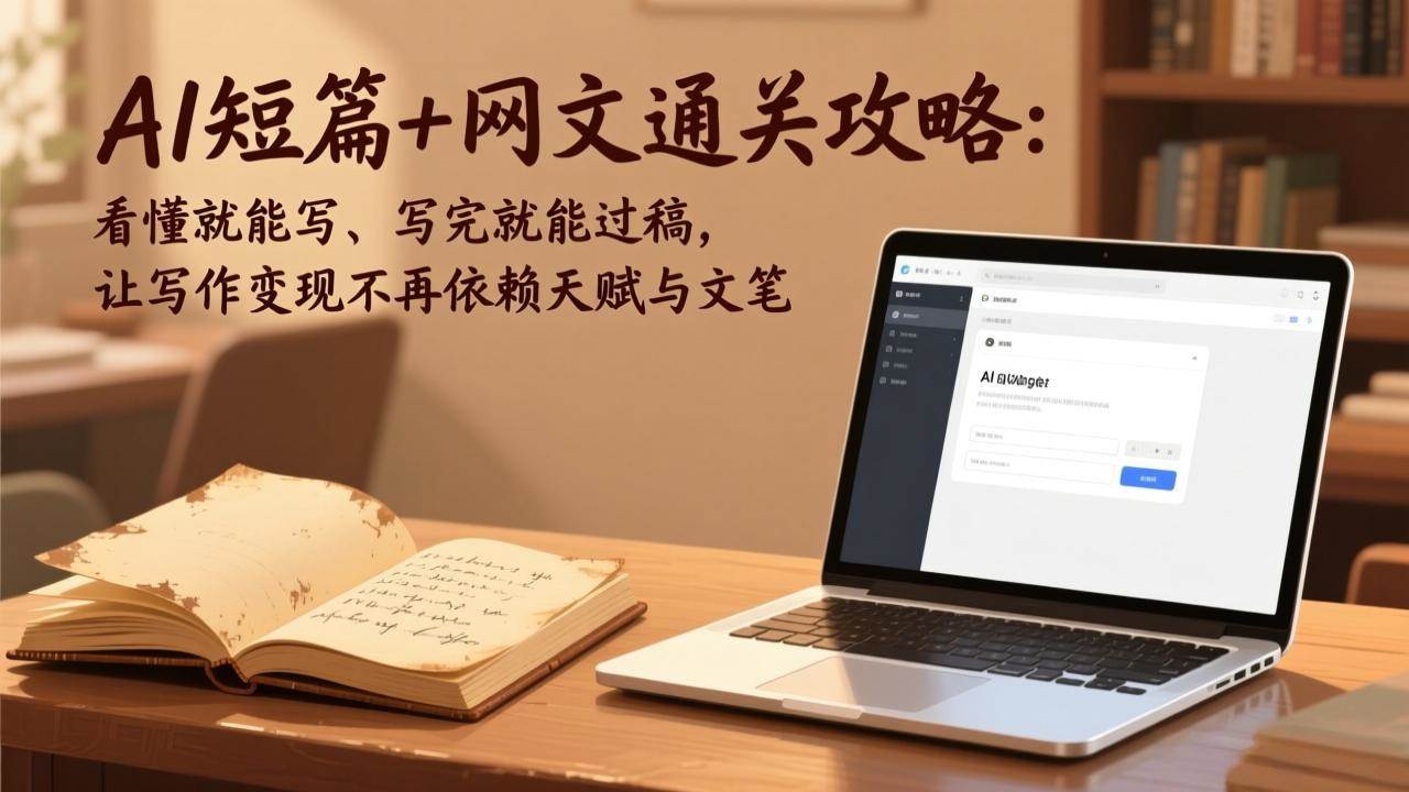 （17515期）AI短篇+网文通关攻略：看懂就能写、写完就能过稿，让写作变现不再依赖天赋与文笔-K6源码网