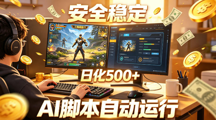 三角洲全自动挂G项目，AI脚本躺賺，日化500+，无需手动操作【揭秘】-K6源码网