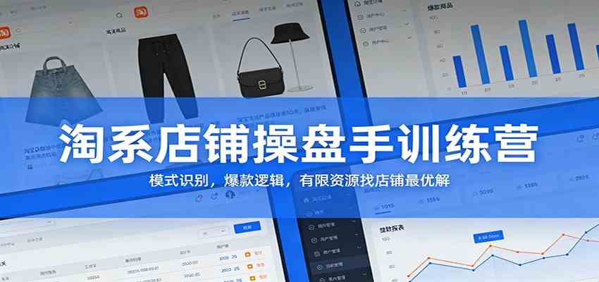 淘系店铺操盘手训练营：模式识别，爆款逻辑，有限资源找店铺最优解-K6源码网