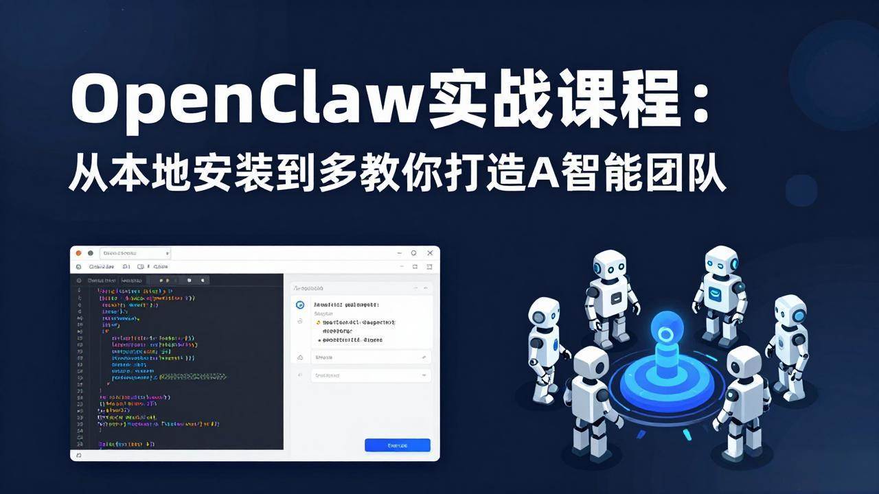 （17883期）OpenClaw实战课程：从本地安装到多Agent协同，手把手教你打造AI智能团队-K6源码网