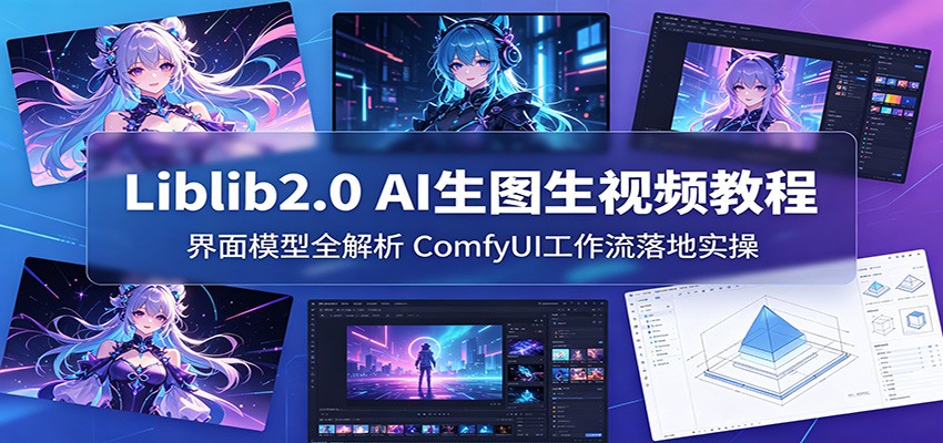 Liblib2.0 AI生图生视频教程：界面模型全解析，ComfyUI工作流落地实操-K6源码网