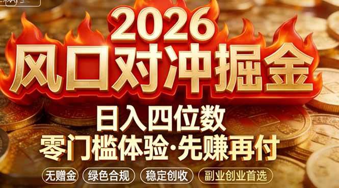 （17631期）2026美金对冲套利，无赠金对冲策略保驾护航，低门槛易上手实操。单人单日收益2000+-K6源码网