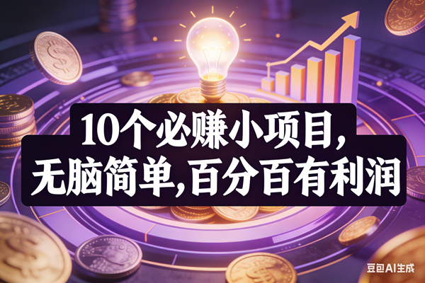 （17169期）10个必赚小项目，无脑简单，百分百有利润，副业首选，日入200+-K6源码网