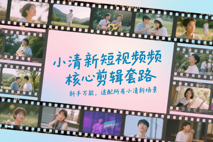 小清新短视频核心剪辑套路，新手万能，适配所有小清新场景-K6源码网