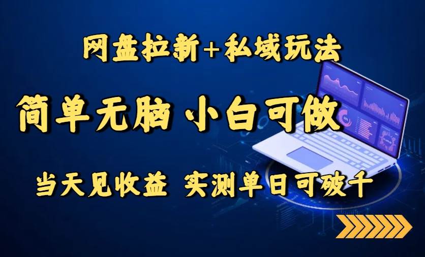 (15744期)网盘拉新+私域玩法,简单无脑,小白可做,当天见收益,实测单日可破千-K6源码网