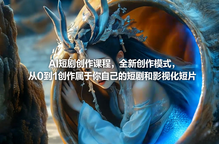 AI短剧创作课程，全新创作模式，从0到1创作属于你自己的短剧和影视化短片-K6源码网