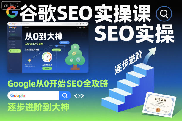 谷歌SEO实操课，Google从0开始SEO全攻略，逐步进阶到大神（更新26年）-K6源码网