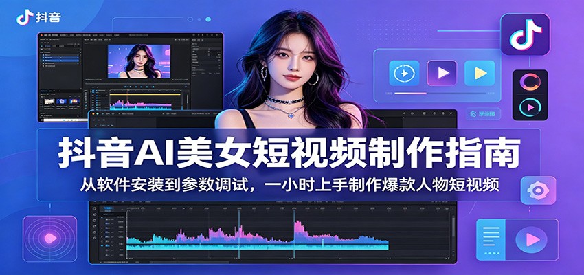 抖音AI美女短视频制作指南:从软件安装到参数调试,一小时上手制作爆款人物短视频 抖音AI美女短视频制作指南:从软件安装到参数调试,一小时上手制作爆款人物短视频