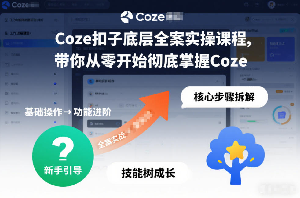 Coze扣子底层全案实操课程，带你从零开始彻底掌握Coze（更新3月）-K6源码网