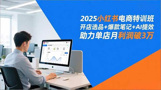 （16902期）2025小红书电商特训班，开店选品+爆款笔记+AI提效，助力单店月利润破3万-K6源码网