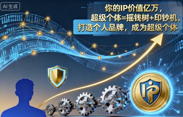 你的IP价值亿万,超级个体=摇钱树+印钞机,打造个人品牌,成为超级个体-K6源码网