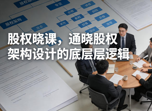 股权晓课，通晓股权架构设计的底层逻辑-K6源码网