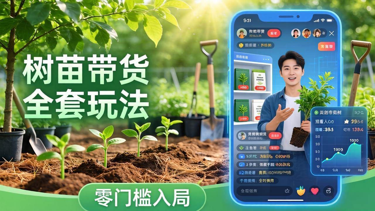 （17729期）视频号AI树苗带货全套玩法：零门槛入局，掌握豆包、千问等AI工具制作树苗视频的全套流程-K6源码网