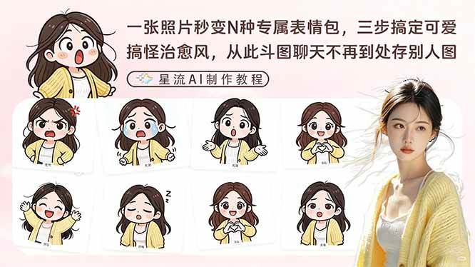 （17482期）一张照片秒变N种专属表情包，三步搞定可爱搞怪治愈风，从此斗图聊天不再到处存别人图-K6源码网