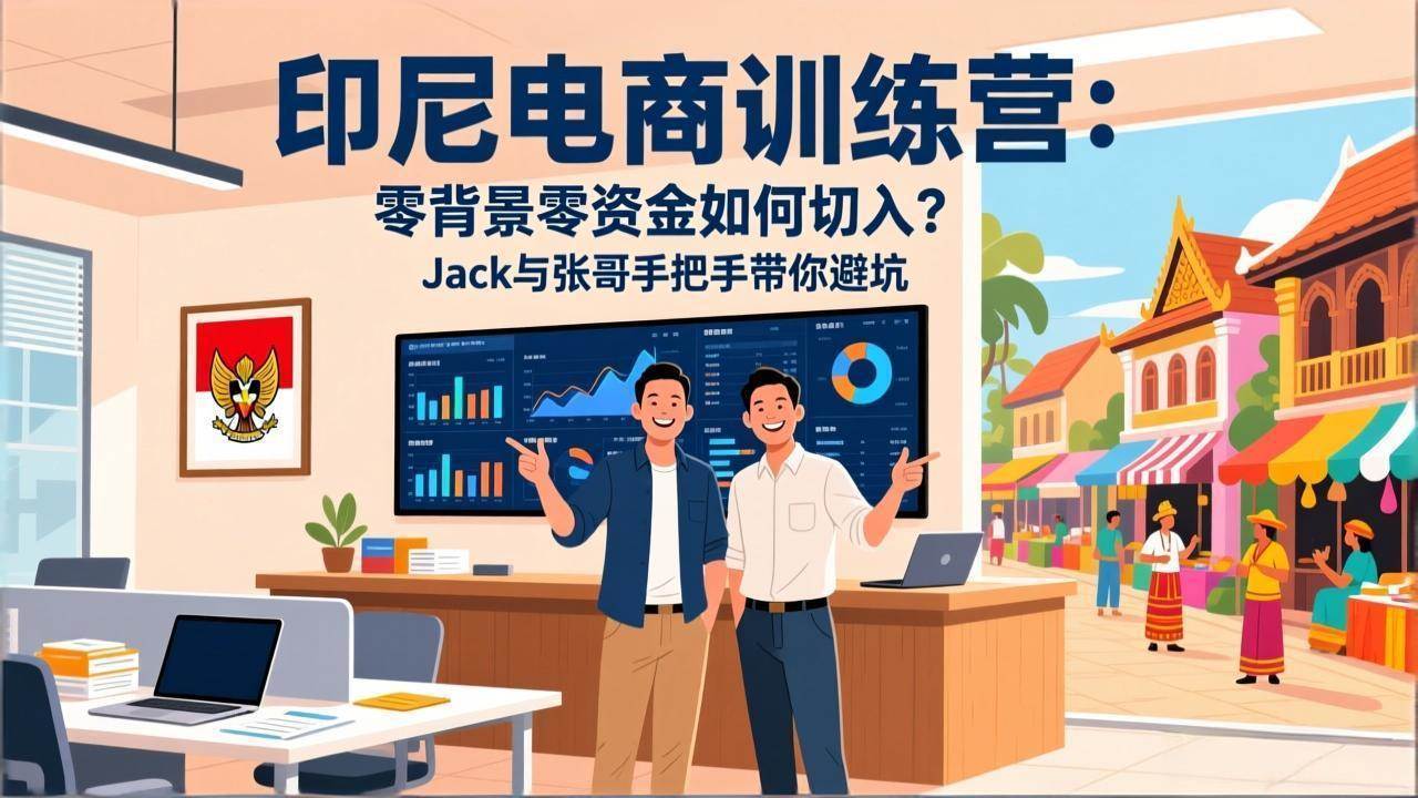 （17533期）印尼电商训练营：零背景零资金如何切入？Jack与张哥手把手带你避坑-K6源码网