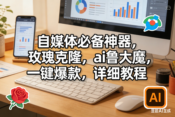 （17886期）玫瑰克隆软件，ai鲁大魔工具，自媒体必备神器，一键爆款，详细教程。-K6源码网