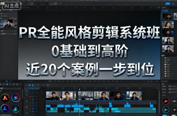 PR全能风格剪辑系统班,0基础到高阶,近20个案例一步到位-K6源码网
