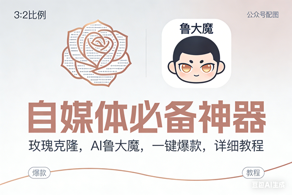 （17170期）玫瑰克隆神器，ai鲁大魔，自媒体必备工具，一键爆款神器，详细教程。-K6源码网