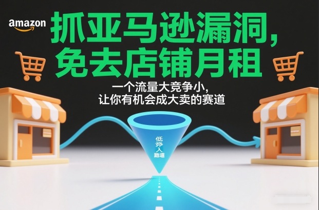 抓亚马逊漏洞，免去店铺月租，一个流量大竞争小，让你有机会成大卖的赛道-K6源码网