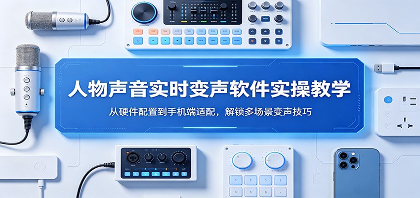 人物声音实时变声软件实操教学：从硬件配置到手机端适配，解锁多场景变声技巧-K6源码网