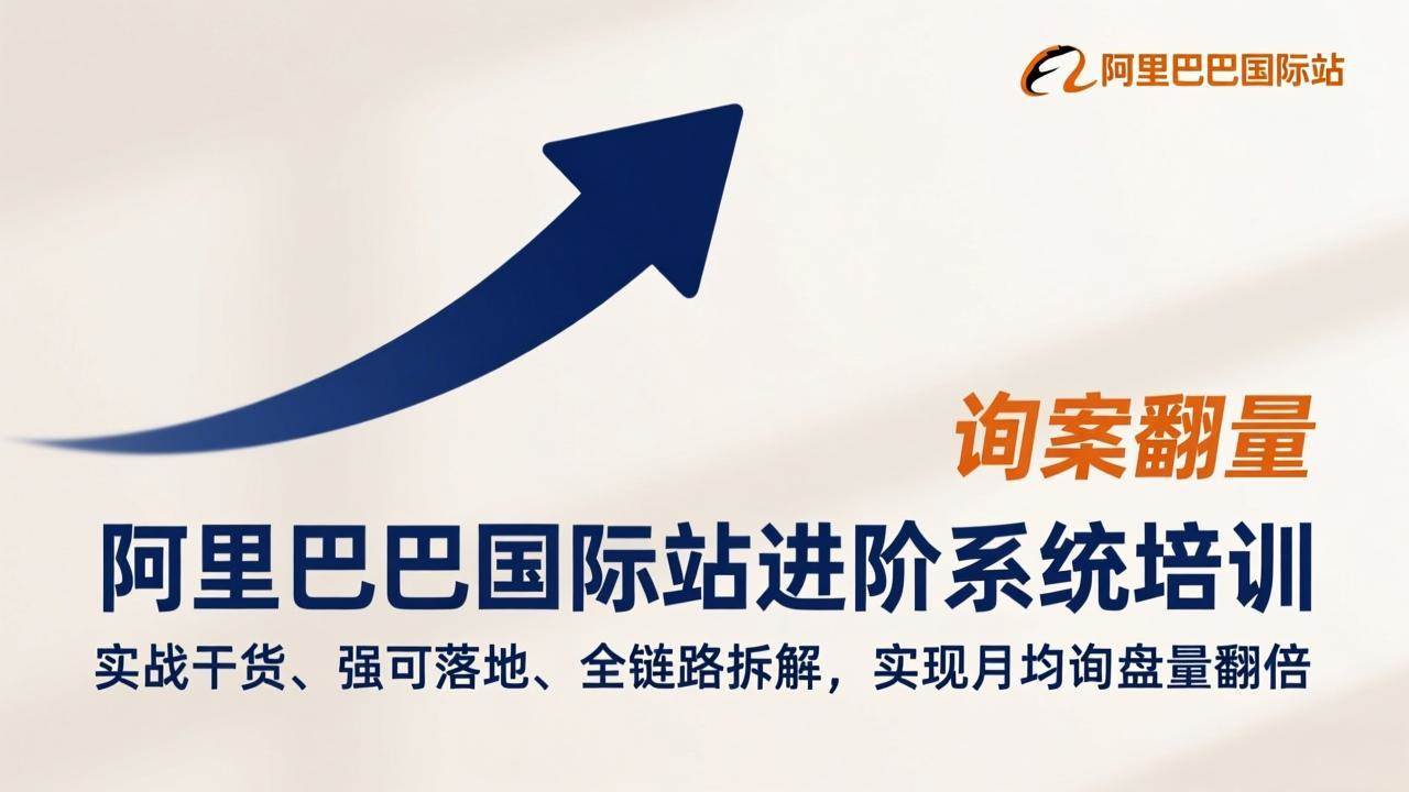 （17335期）阿里巴巴国际站进阶系统培训，实战干货、强可落地、全链路拆解，实现月均询盘量翻倍-K6源码网