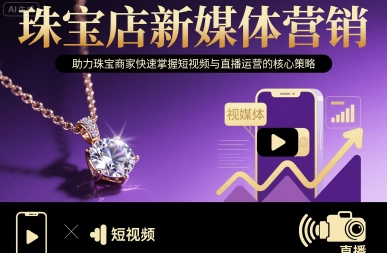 珠宝店新媒体营销,助力珠宝商家快速掌握短视频与直播运营的核心策略-K6源码网