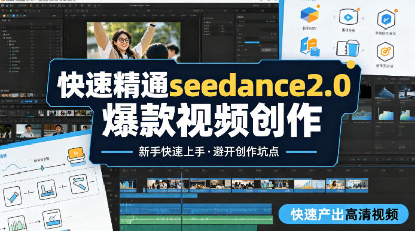 快速精通seedance2.0爆款视频创作，快速产出高清视频，避开大量创作坑点，新手也能快速上手-K6源码网