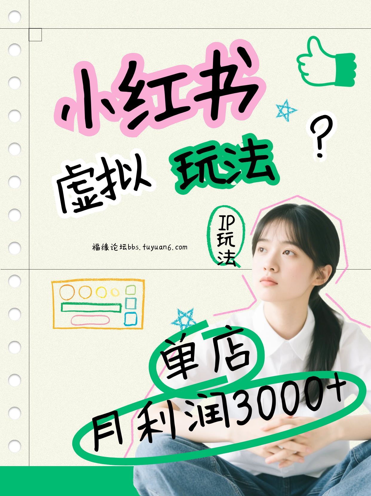 小红书虚拟玩法（铺货流和单品玩法），单店月利润3000+，IP打法+原创商品（0违规）-K6源码网
