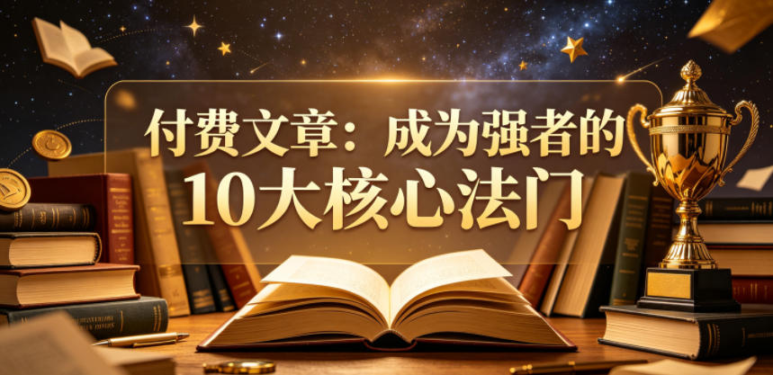 付费文章：成为强者的10大核心法门-K6源码网