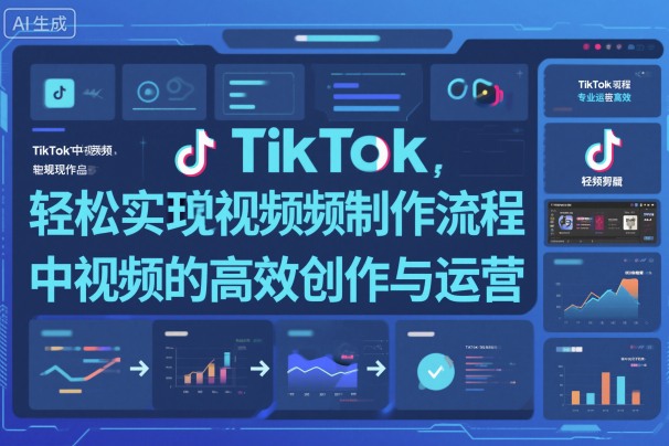 TikTok中视频制做流程，轻松实现Tk中视频的高效创作与运营-K6源码网